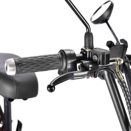 Электроскутер WHITE SIBERIA MINI R 2.0 1200W BLACK (черный)