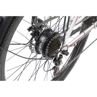 Электровелосипед WHITE SIBERIA CAMRY LIGHT 500W (матовый серебристый)