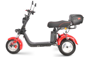 Электроскутер WHITE SIBERIA IKRA 5000W, красный